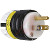 Pass & Seymour - PS5266-XGCM - Black and White NEMA: 5-15P 125V 15A 3 Wire Ground 2 Pole EHU GCM Plug|70050650 | ChuangWei Electronics