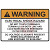 HellermannTyton - 596-00496 - 95.25 x 63.5mm50 Hazard Warning Label with English Text Vinyl|70274163 | ChuangWei Electronics